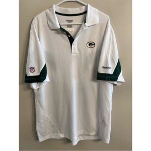 NFL Reebok Green Bay Packers polo shirt golf polo